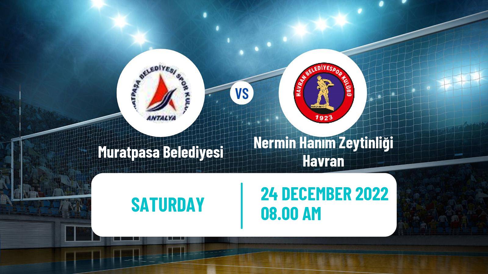 Volleyball Turkish 1 Ligi Volleyball Women Muratpasa Belediyesi - Nermin Hanım Zeytinliği Havran