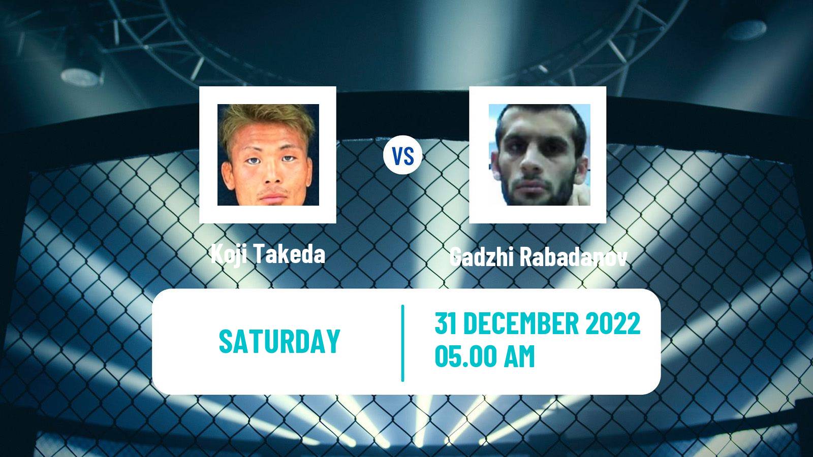 MMA MMA Koji Takeda - Gadzhi Rabadanov