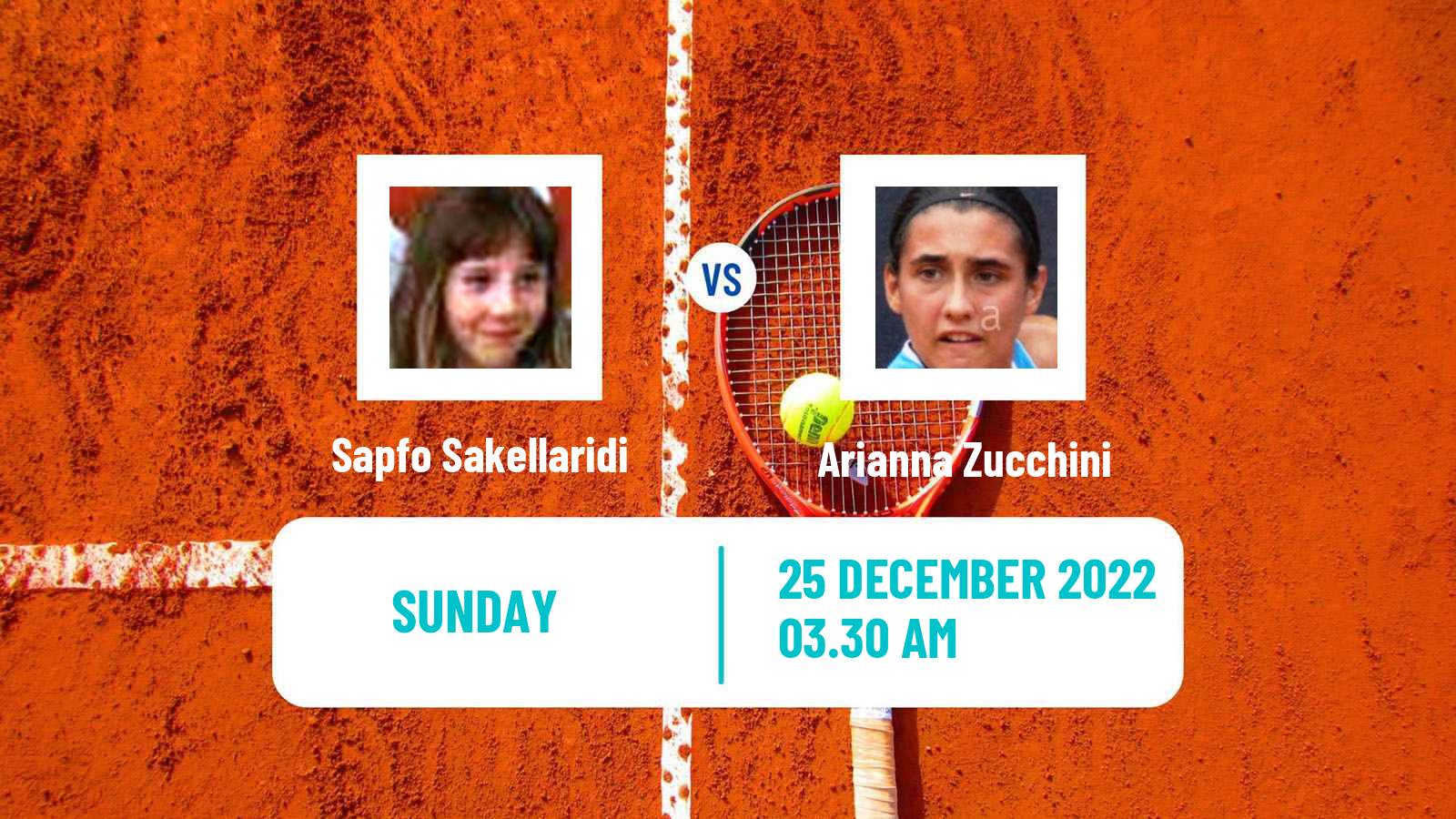 Tennis ITF Tournaments Sapfo Sakellaridi - Arianna Zucchini