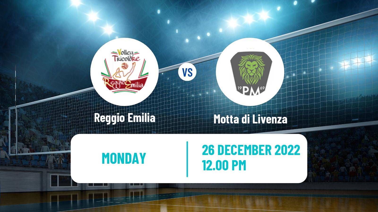 Volleyball Italian Serie A2 Volleyball Reggio Emilia - Motta di Livenza