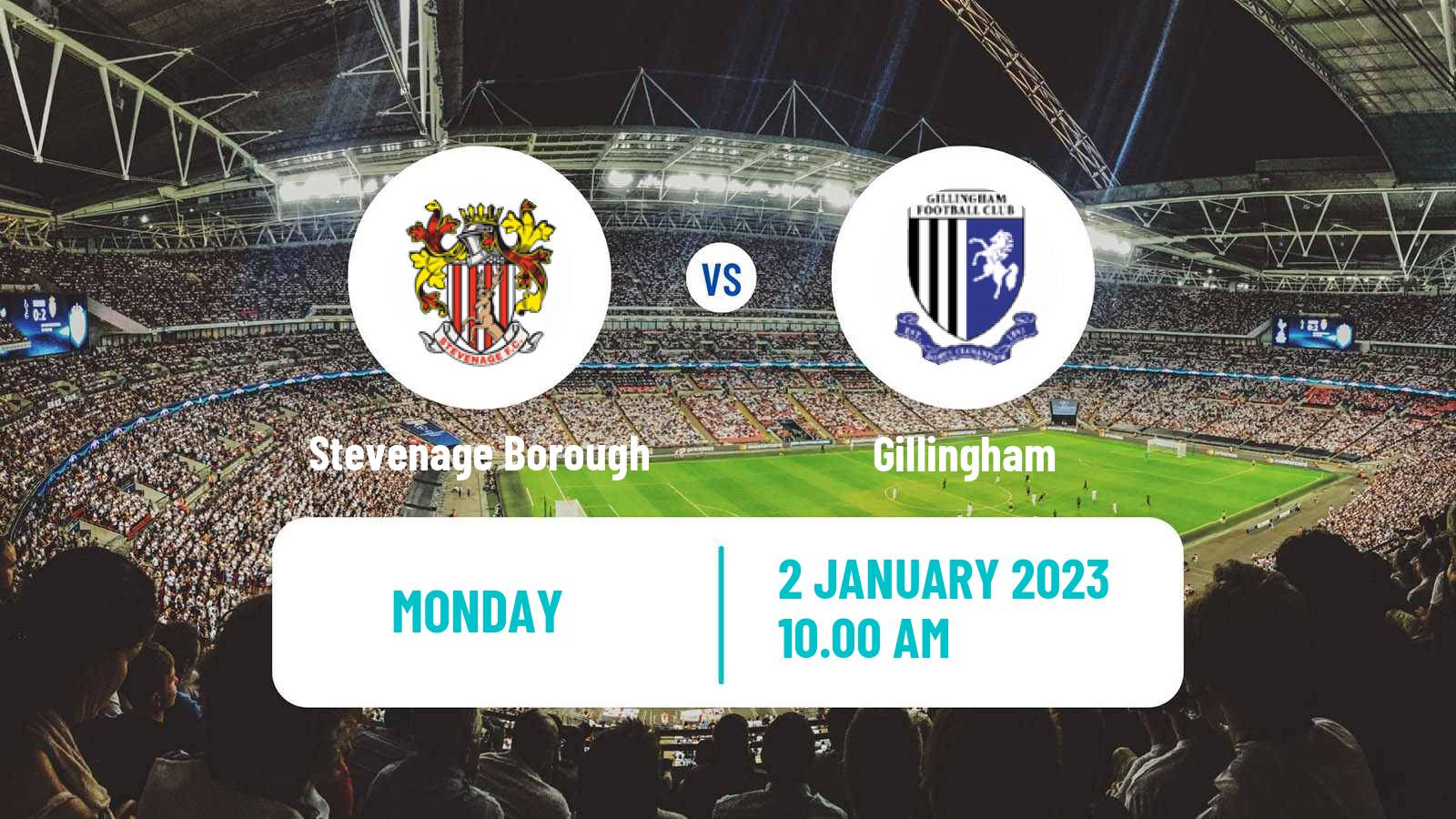 Soccer English League Two Stevenage Borough - Gillingham