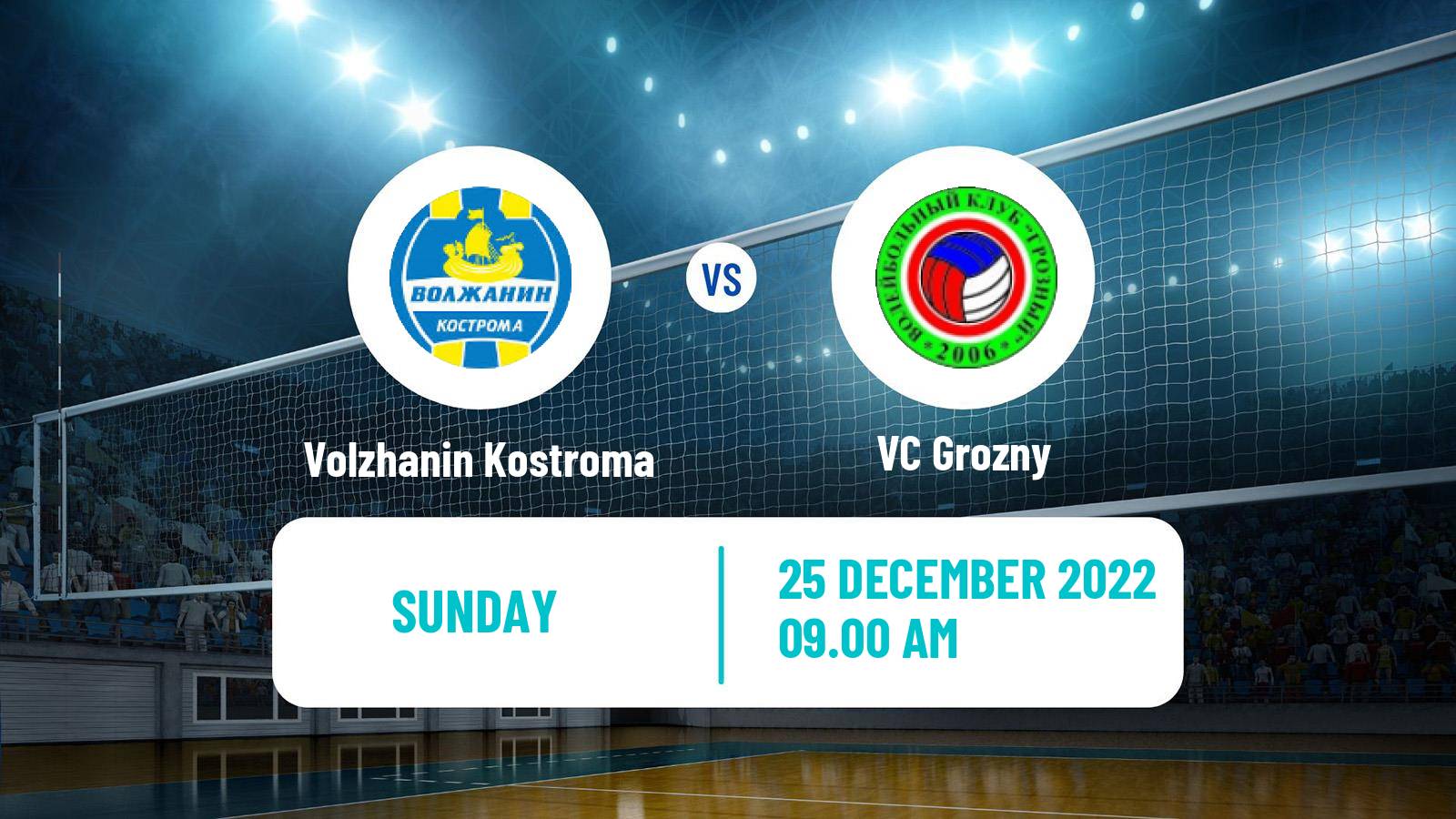 Volleyball Russian Vysshaya League A Volleyball Volzhanin Kostroma - Grozny