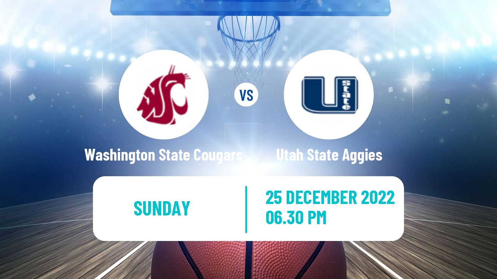 Basketball NCAA College Basketball Washington State Cougars - Utah State Aggies