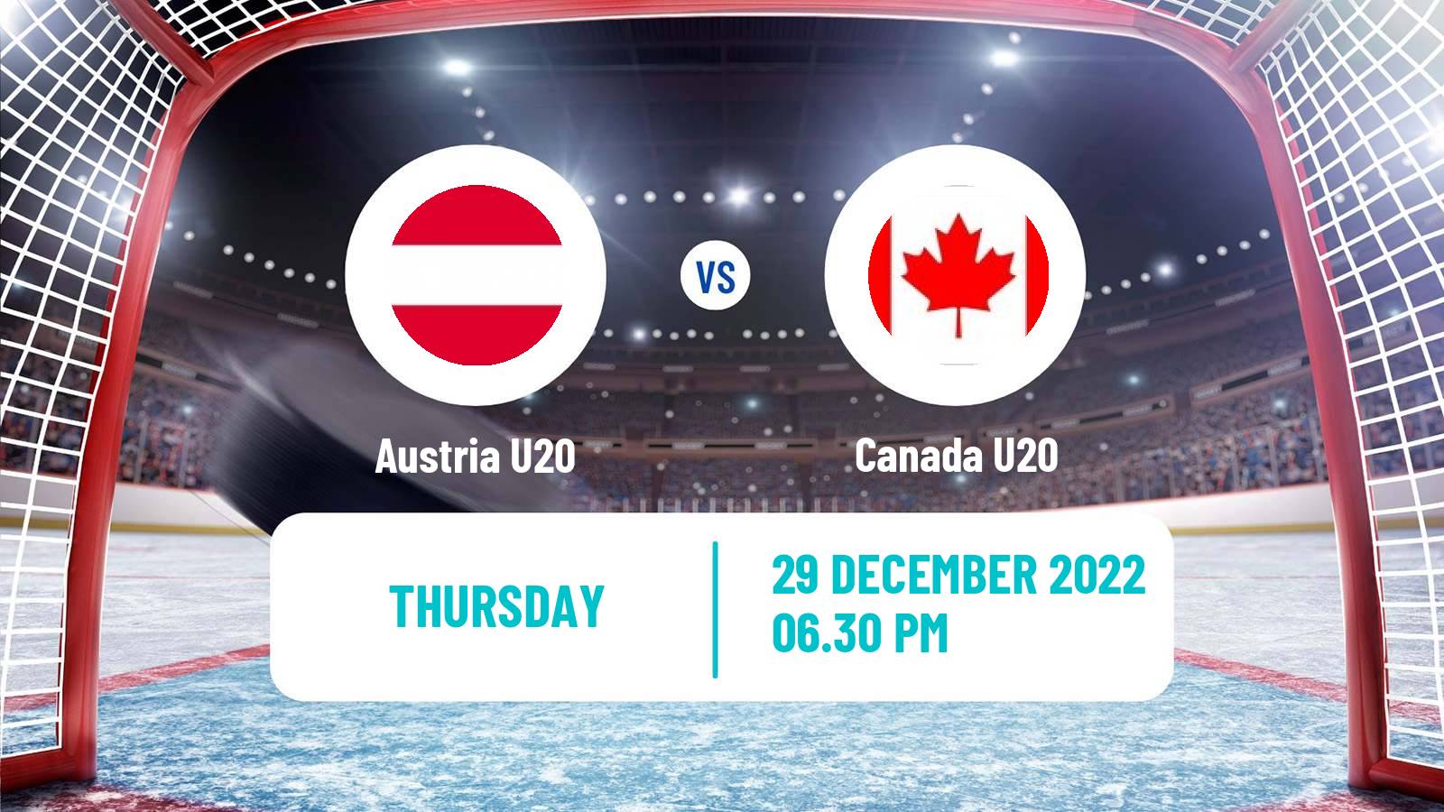 Hockey IIHF World U20 Championship Austria U20 - Canada U20