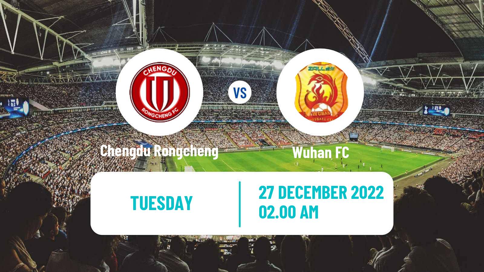 Soccer Chinese Super League Chengdu Rongcheng - Wuhan