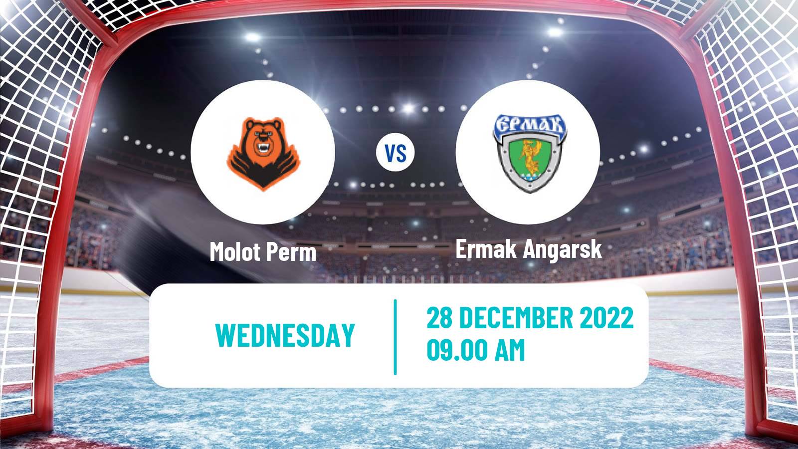 Hockey VHL Molot Perm - Ermak Angarsk