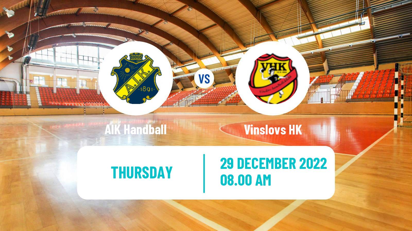 Handball Swedish Allsvenskan Handball AIK - Vinslovs