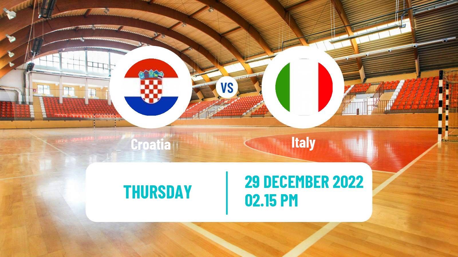 Handball Friendly International Handball Croatia - Italy
