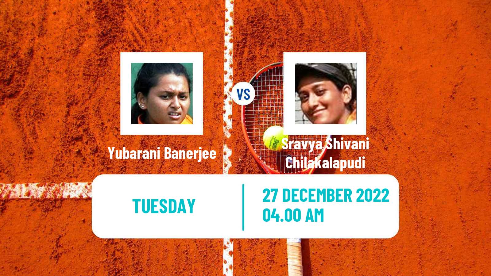 Tennis ITF Tournaments Yubarani Banerjee - Sravya Shivani Chilakalapudi