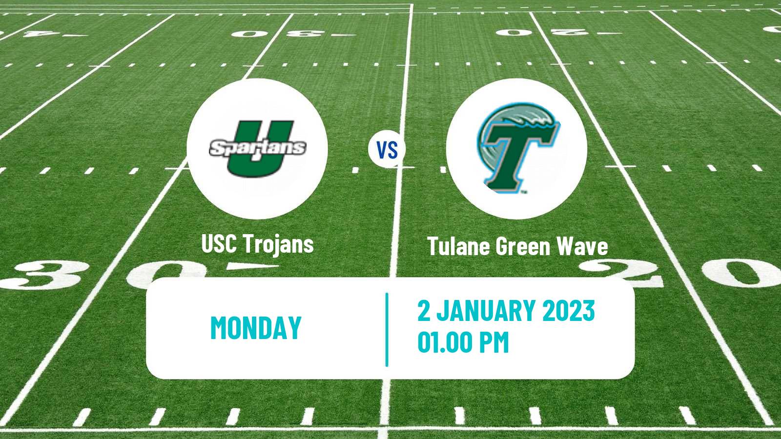 American football NCAA College Football USC Trojans - Tulane Green Wave