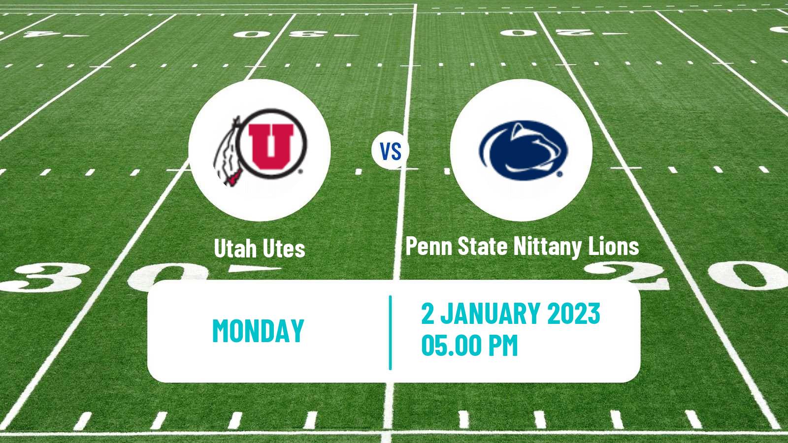 American football NCAA College Football Utah Utes - Penn State Nittany Lions