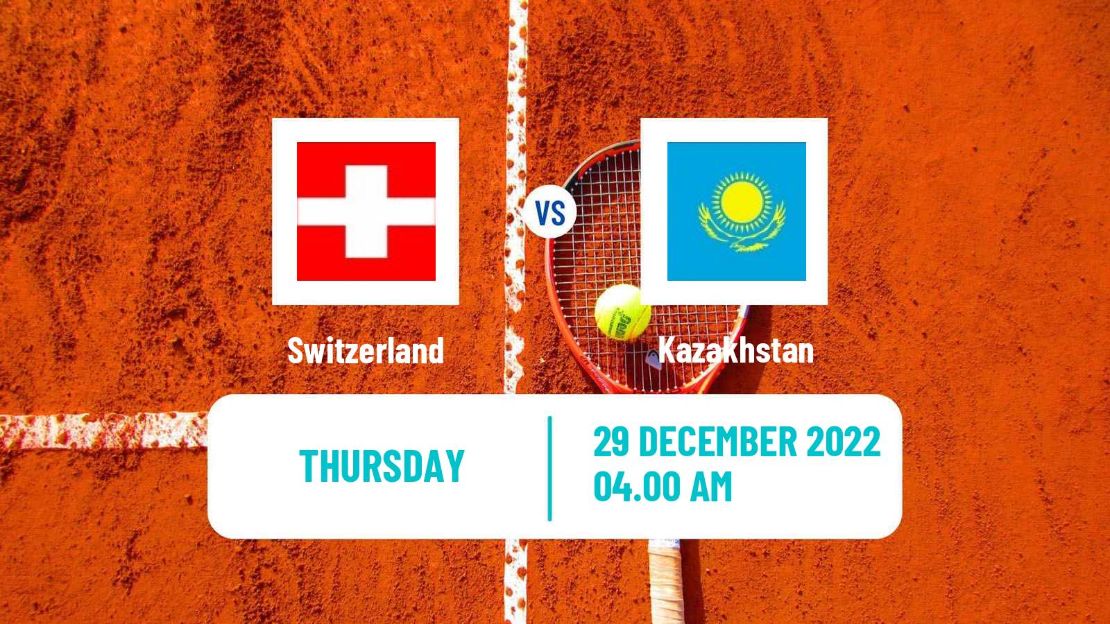 Tennis United Cup Teams Mix Tennis Switzerland - Kazakhstan