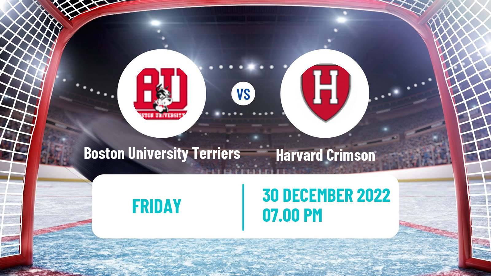 Hockey NCAA Hockey Boston University Terriers - Harvard Crimson