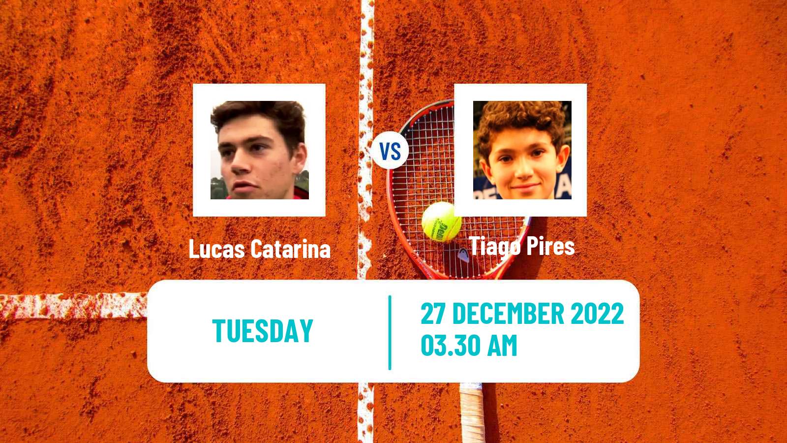 Tennis ITF Tournaments Lucas Catarina - Tiago Pires