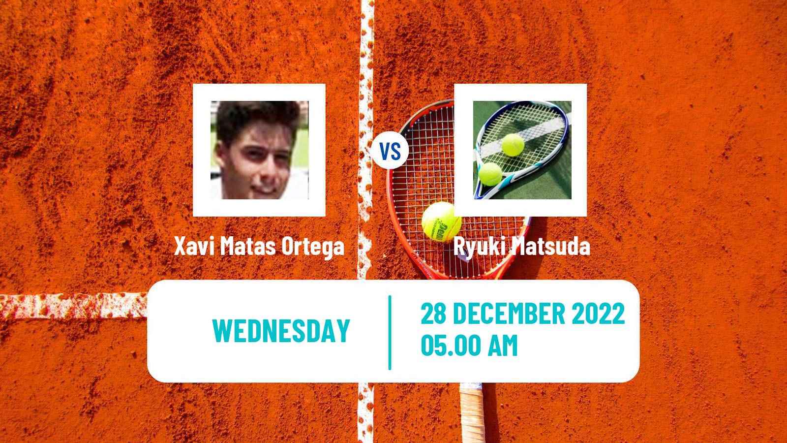 Tennis ITF Tournaments Xavi Matas Ortega - Ryuki Matsuda