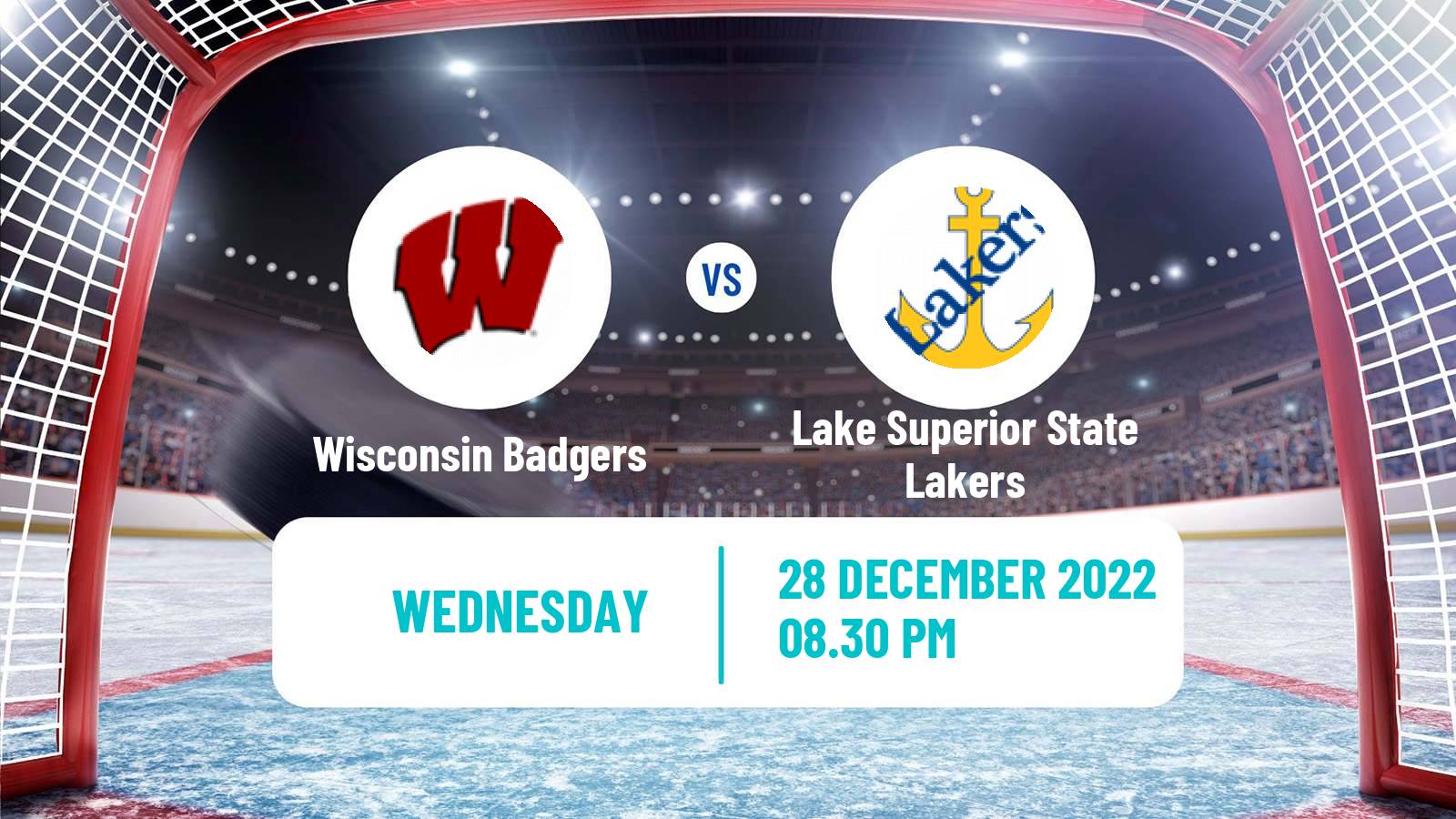 Hockey NCAA Hockey Wisconsin Badgers - Lake Superior State Lakers