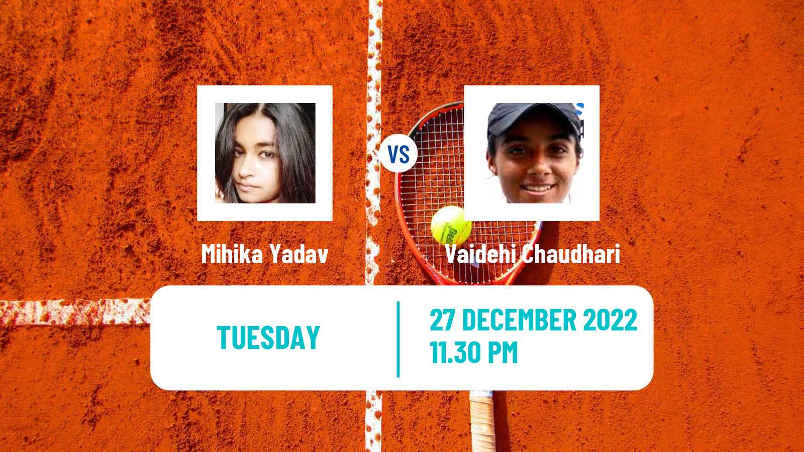 Tennis ITF Tournaments Mihika Yadav - Vaidehi Chaudhari