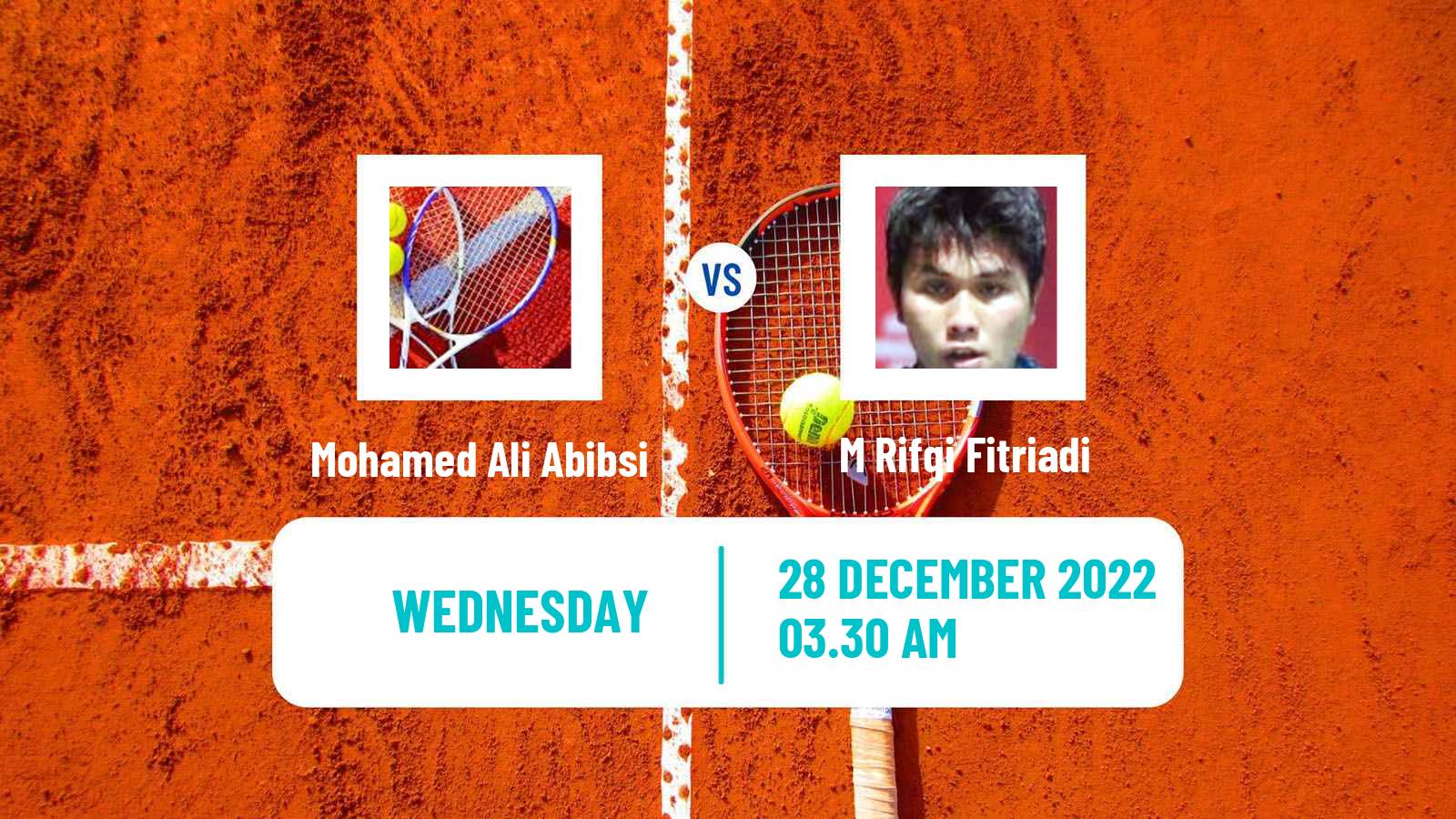 Tennis ITF Tournaments Mohamed Ali Abibsi - M Rifqi Fitriadi