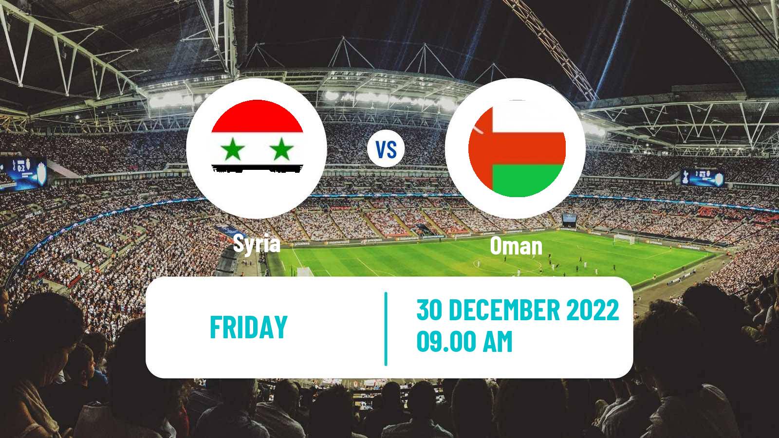 Soccer Friendly Syria - Oman