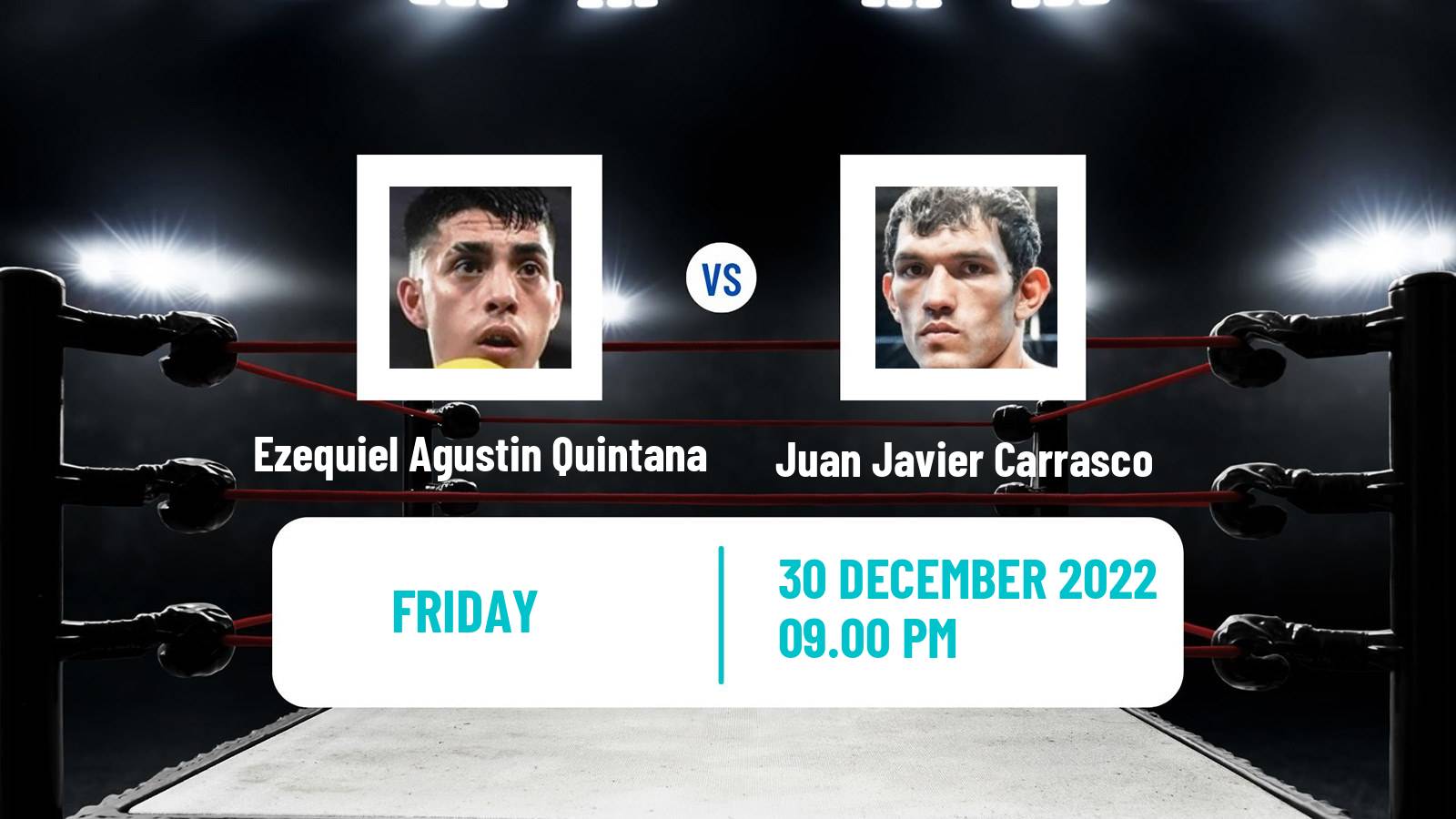 Boxing Boxing Ezequiel Agustin Quintana - Juan Javier Carrasco