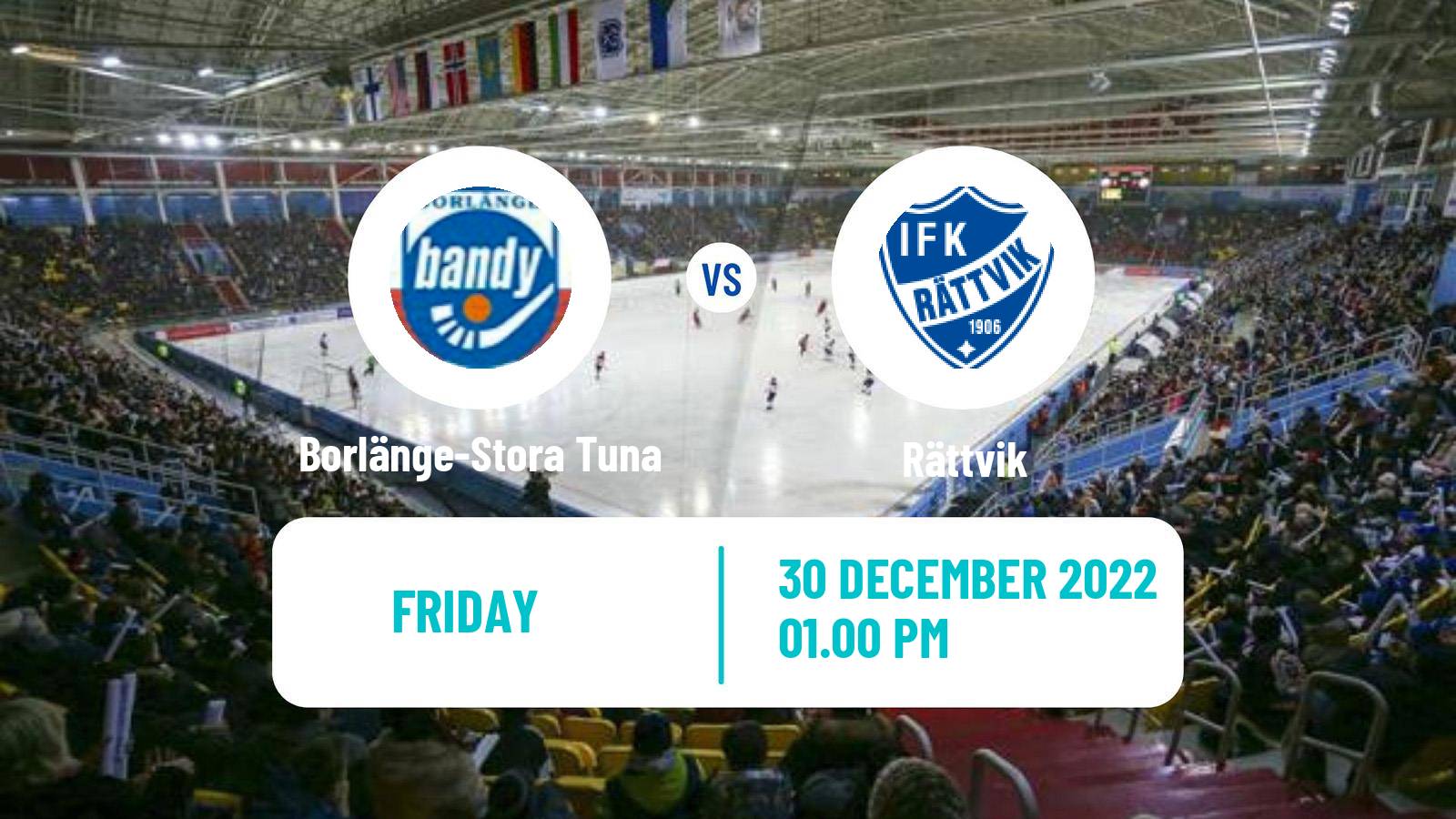 Bandy Swedish Allsvenskan Bandy Borlänge-Stora Tuna - Rättvik