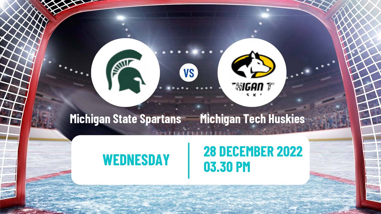 Hockey NCAA Hockey Michigan State Spartans - Michigan Tech Huskies