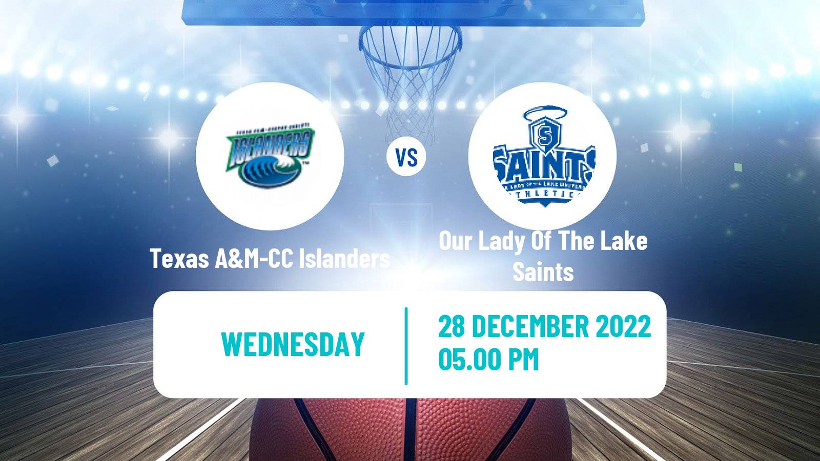 Basketball NCAA College Basketball Texas A&M-CC Islanders - Our Lady Of The Lake Saints