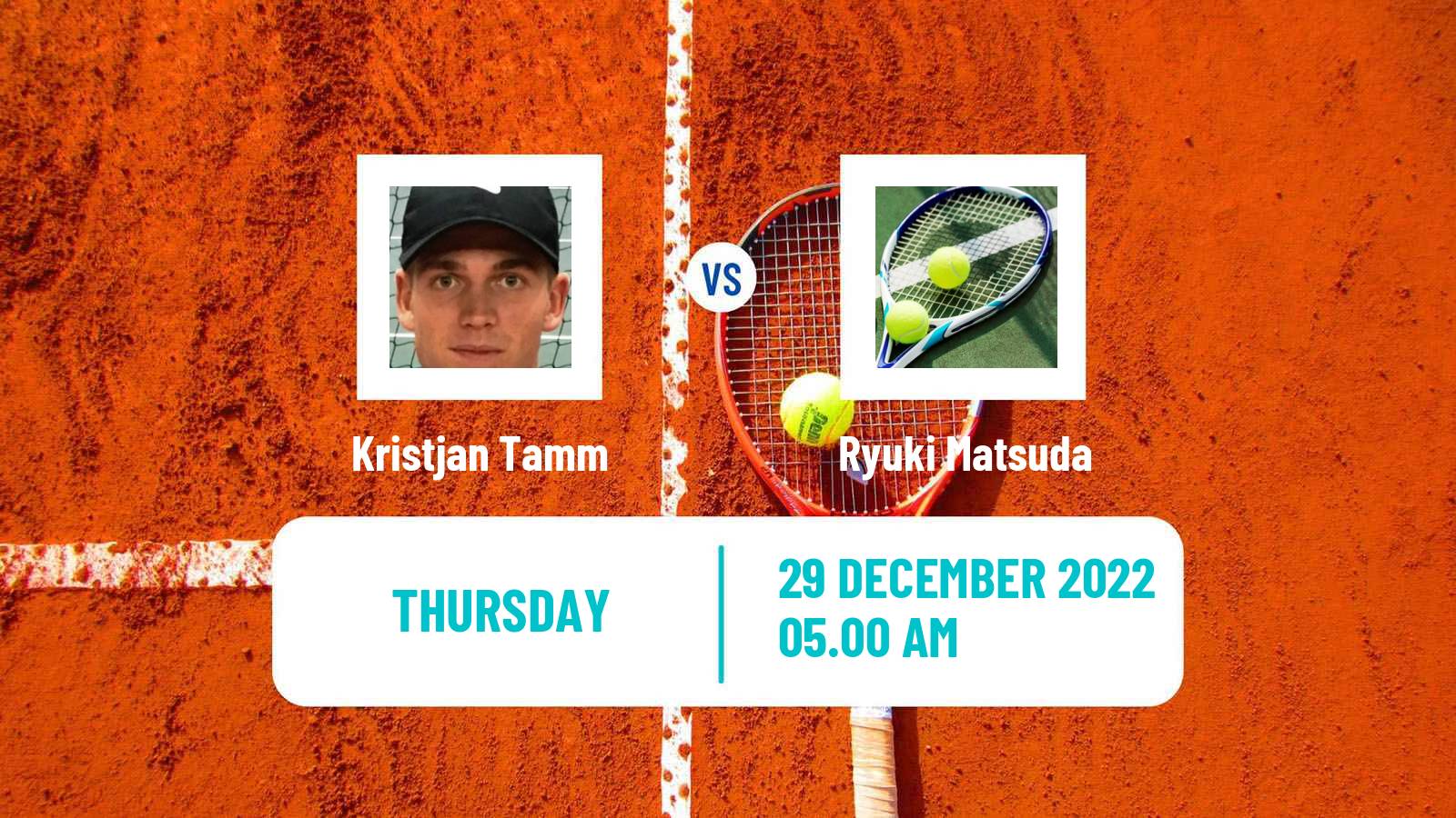 Tennis ITF Tournaments Kristjan Tamm - Ryuki Matsuda