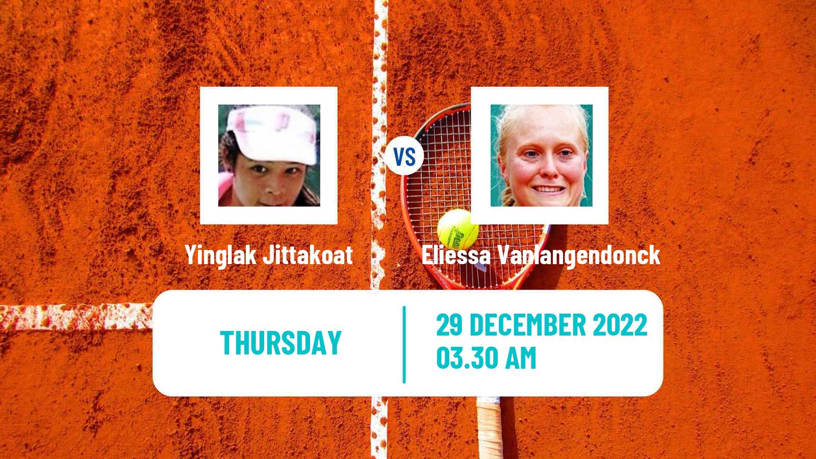 Tennis ITF Tournaments Yinglak Jittakoat - Eliessa Vanlangendonck