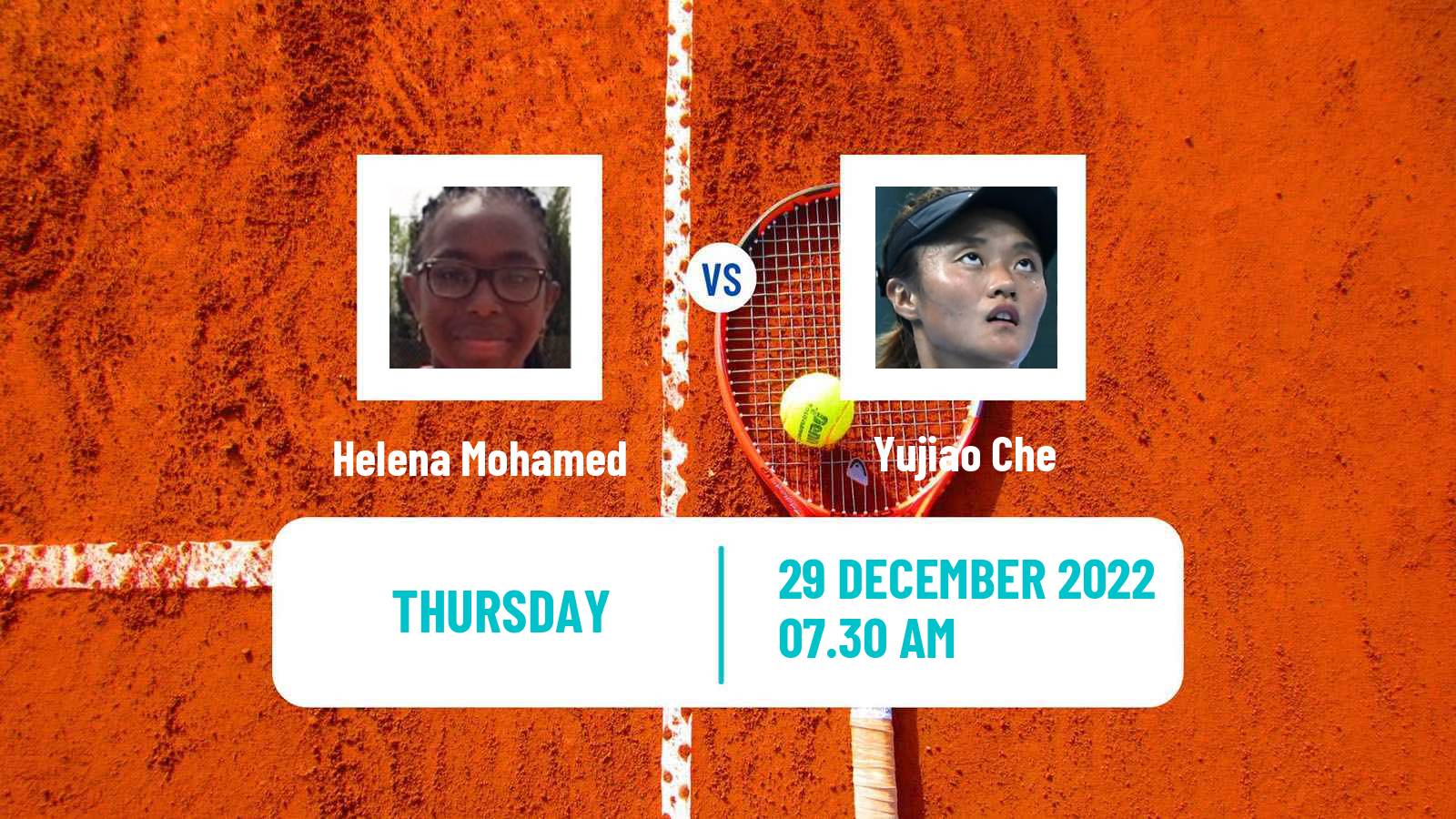 Tennis ITF Tournaments Helena Mohamed - Yujiao Che