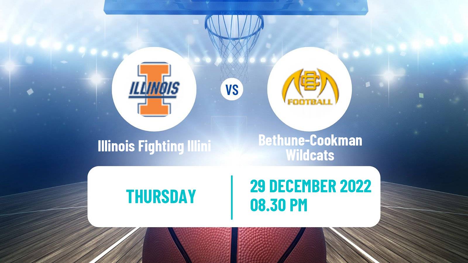 Basketball NCAA College Basketball Illinois Fighting Illini - Bethune-Cookman Wildcats