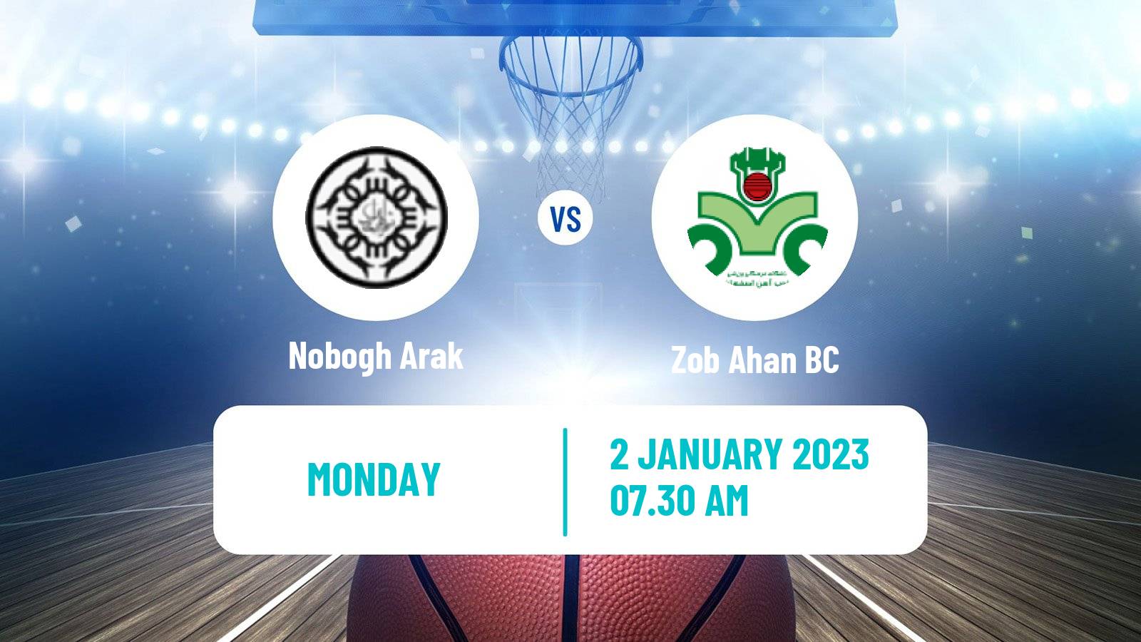 Basketball Iran Super League Basketball Nobogh Arak - Zob Ahan