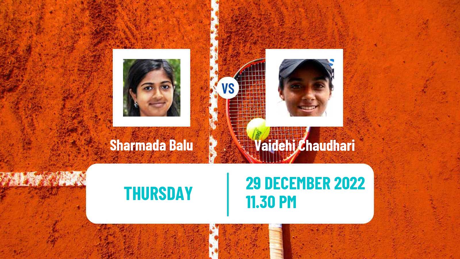 Tennis ITF Tournaments Sharmada Balu - Vaidehi Chaudhari