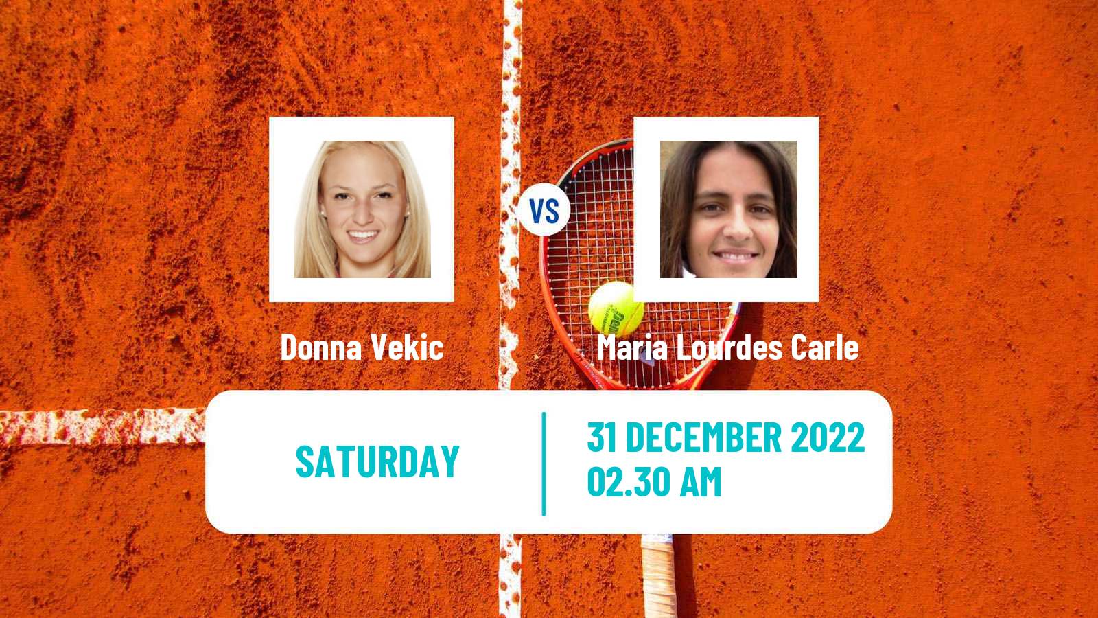 Tennis WTA United Cup Donna Vekic - Maria Lourdes Carle