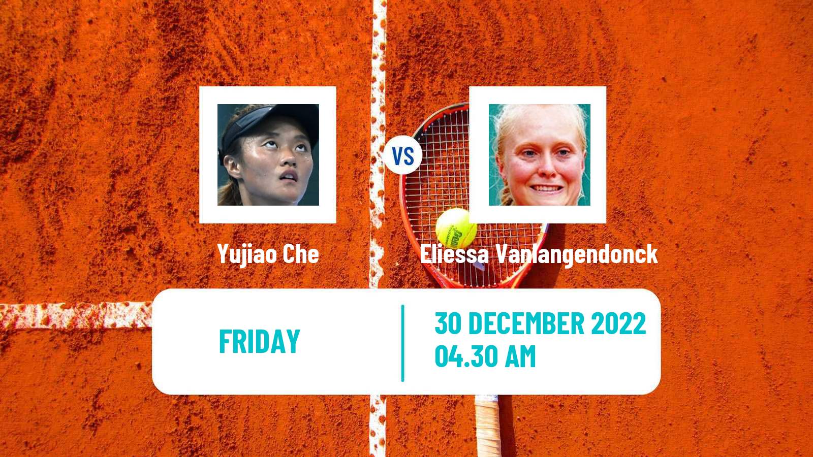 Tennis ITF Tournaments Yujiao Che - Eliessa Vanlangendonck