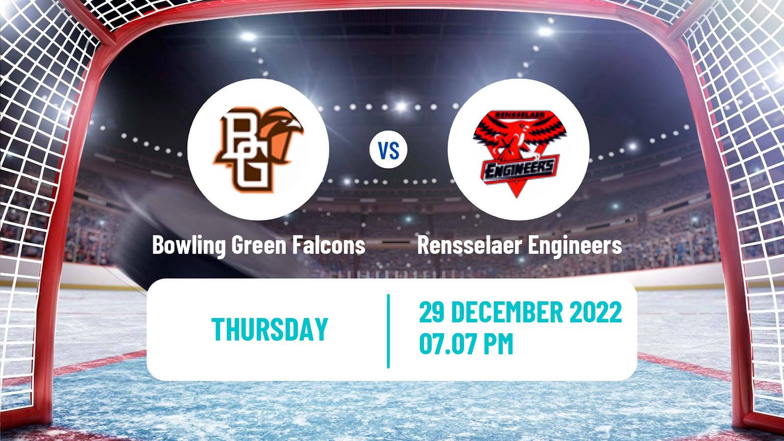 Hockey NCAA Hockey Bowling Green Falcons - Rensselaer Engineers