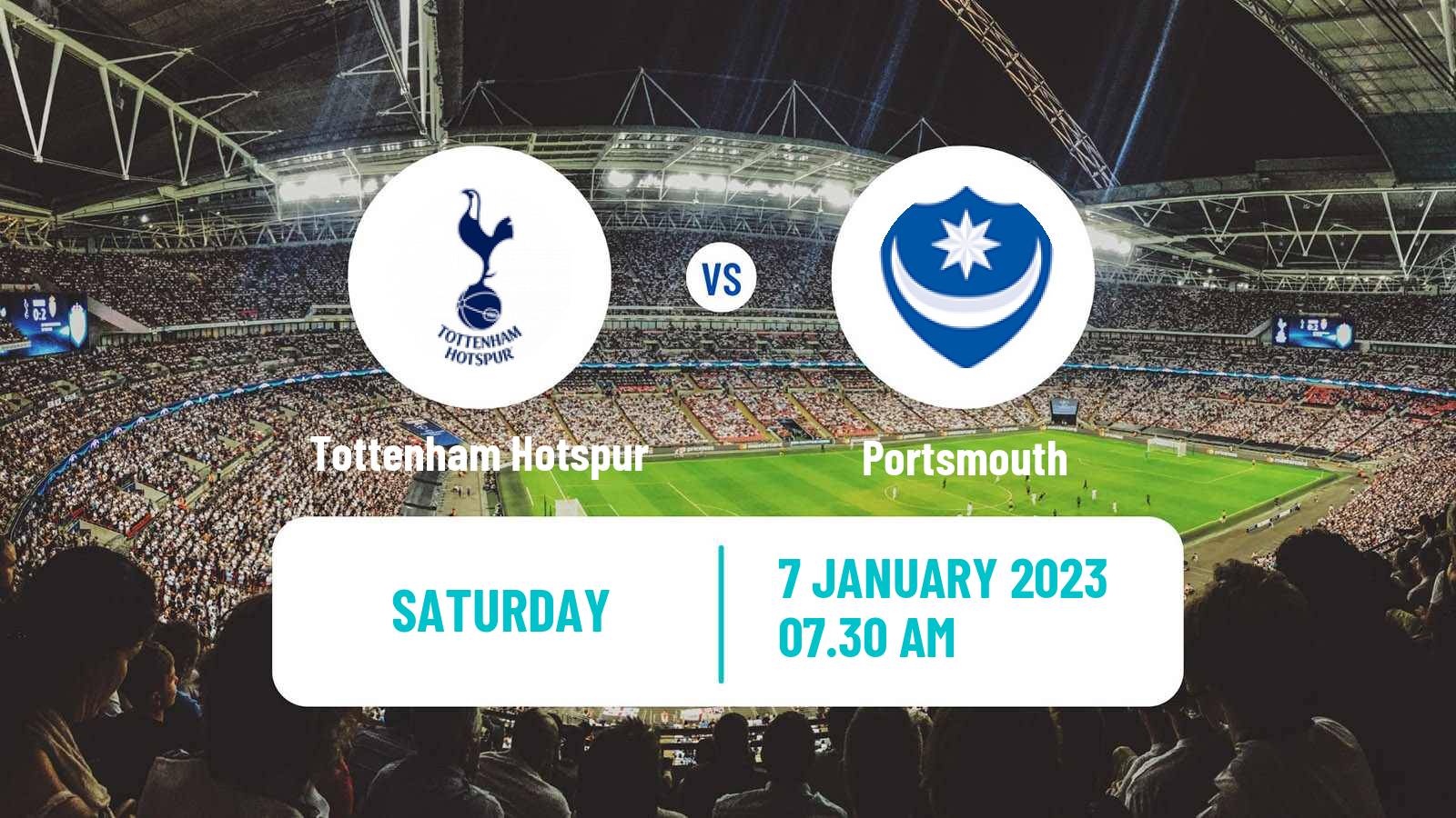 Soccer English FA Cup Tottenham Hotspur - Portsmouth