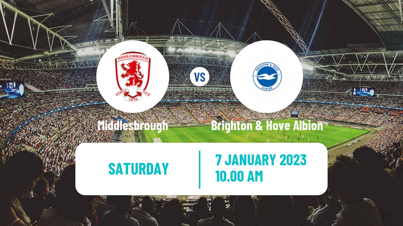 Soccer English FA Cup Middlesbrough - Brighton & Hove Albion