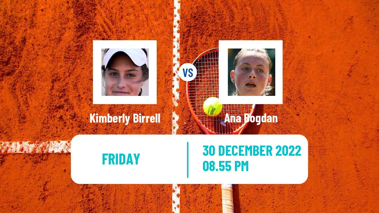 Tennis WTA Adelaide Kimberly Birrell - Ana Bogdan