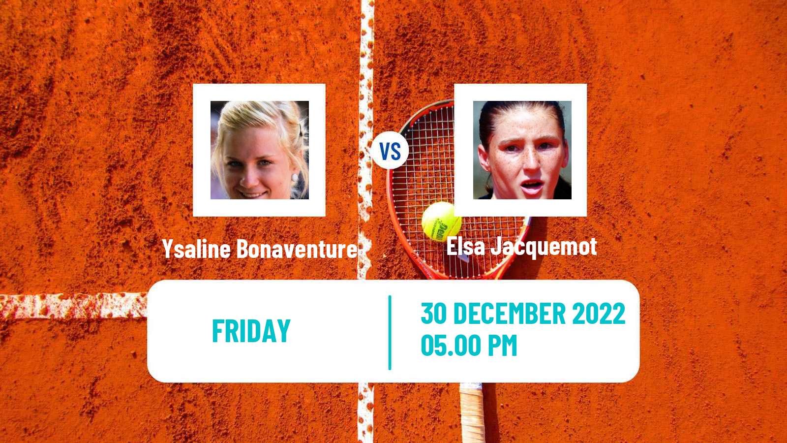 Tennis WTA Auckland Ysaline Bonaventure - Elsa Jacquemot