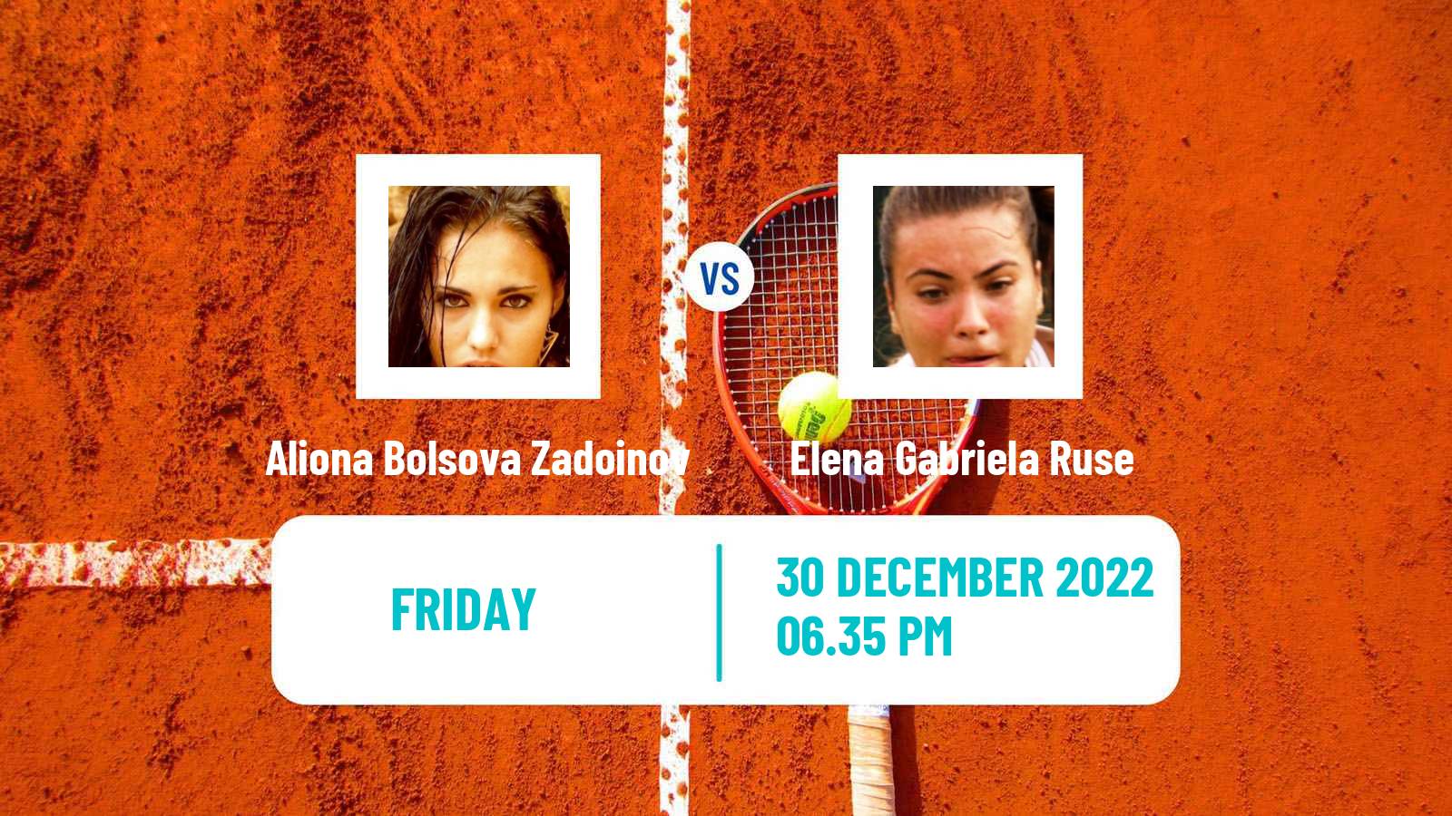 Tennis WTA Auckland Aliona Bolsova Zadoinov - Elena Gabriela Ruse