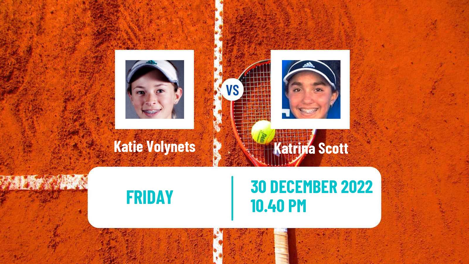 Tennis WTA Auckland Katie Volynets - Katrina Scott