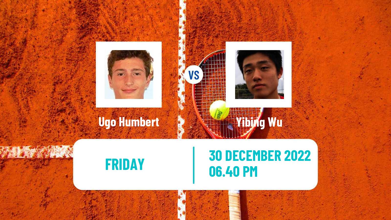 Tennis ATP Adelaide Ugo Humbert - Yibing Wu