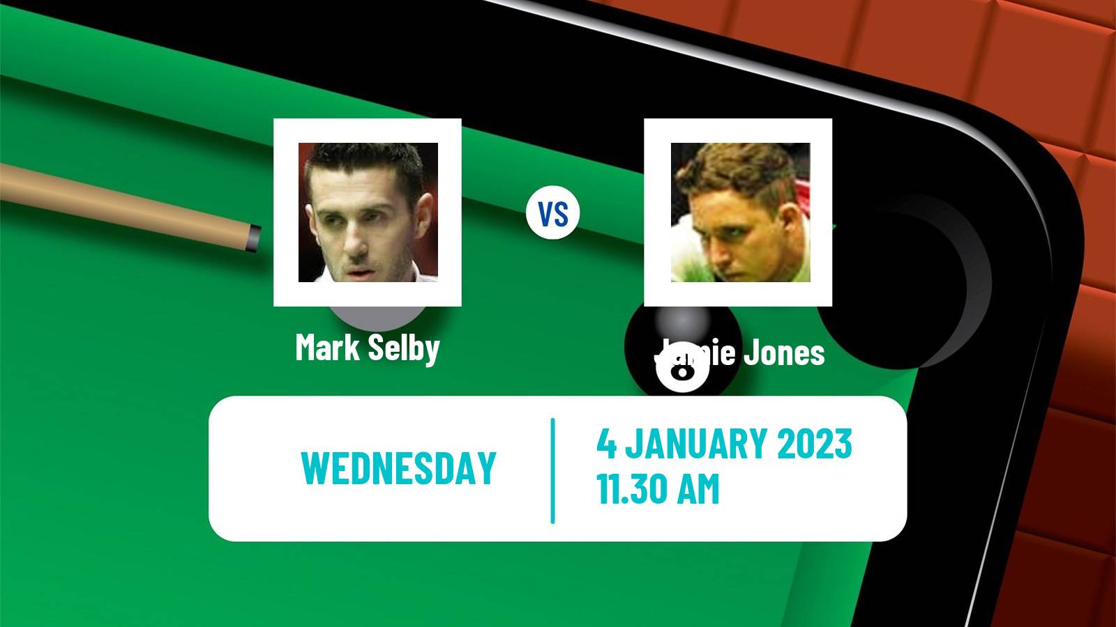 Snooker Snooker Mark Selby - Jamie Jones