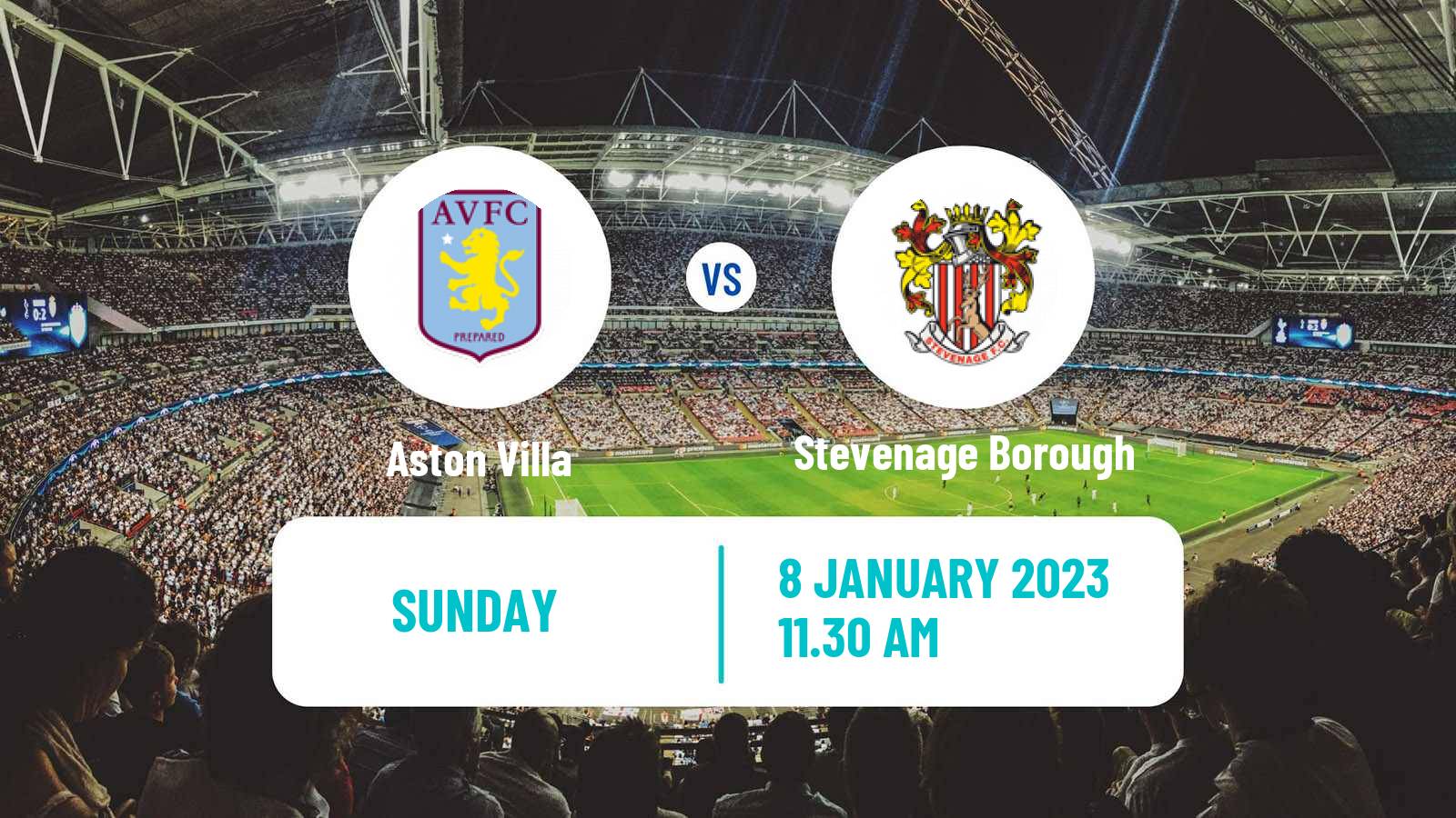 Soccer English FA Cup Aston Villa - Stevenage Borough