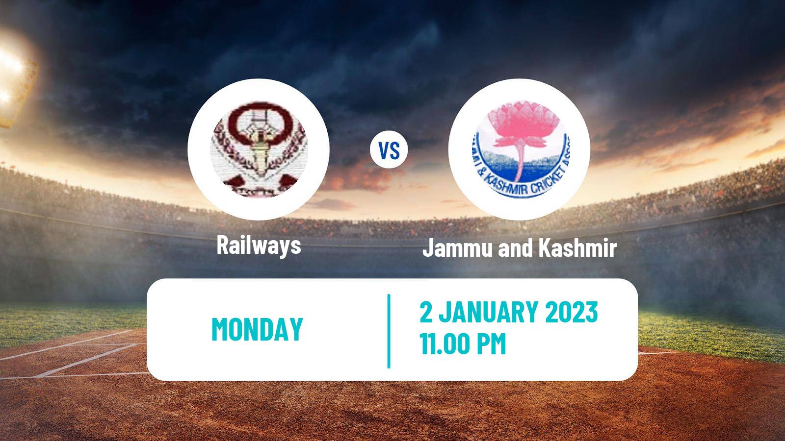 Cricket Ranji Trophy Railways - Jammu and Kashmir