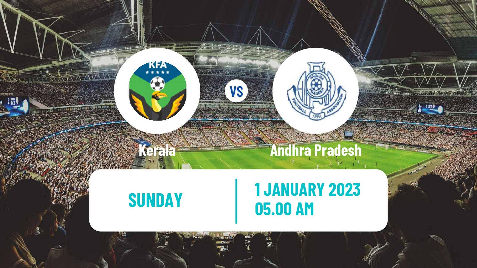 Soccer Indian Santosh Trophy Kerala - Andhra Pradesh