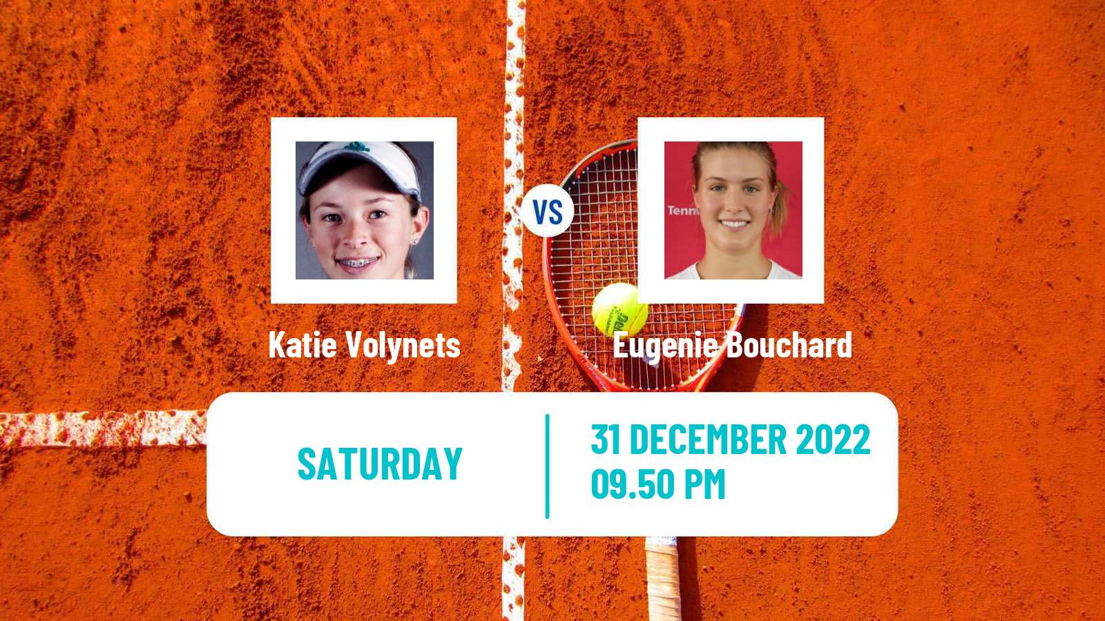 Tennis WTA Auckland Katie Volynets - Eugenie Bouchard