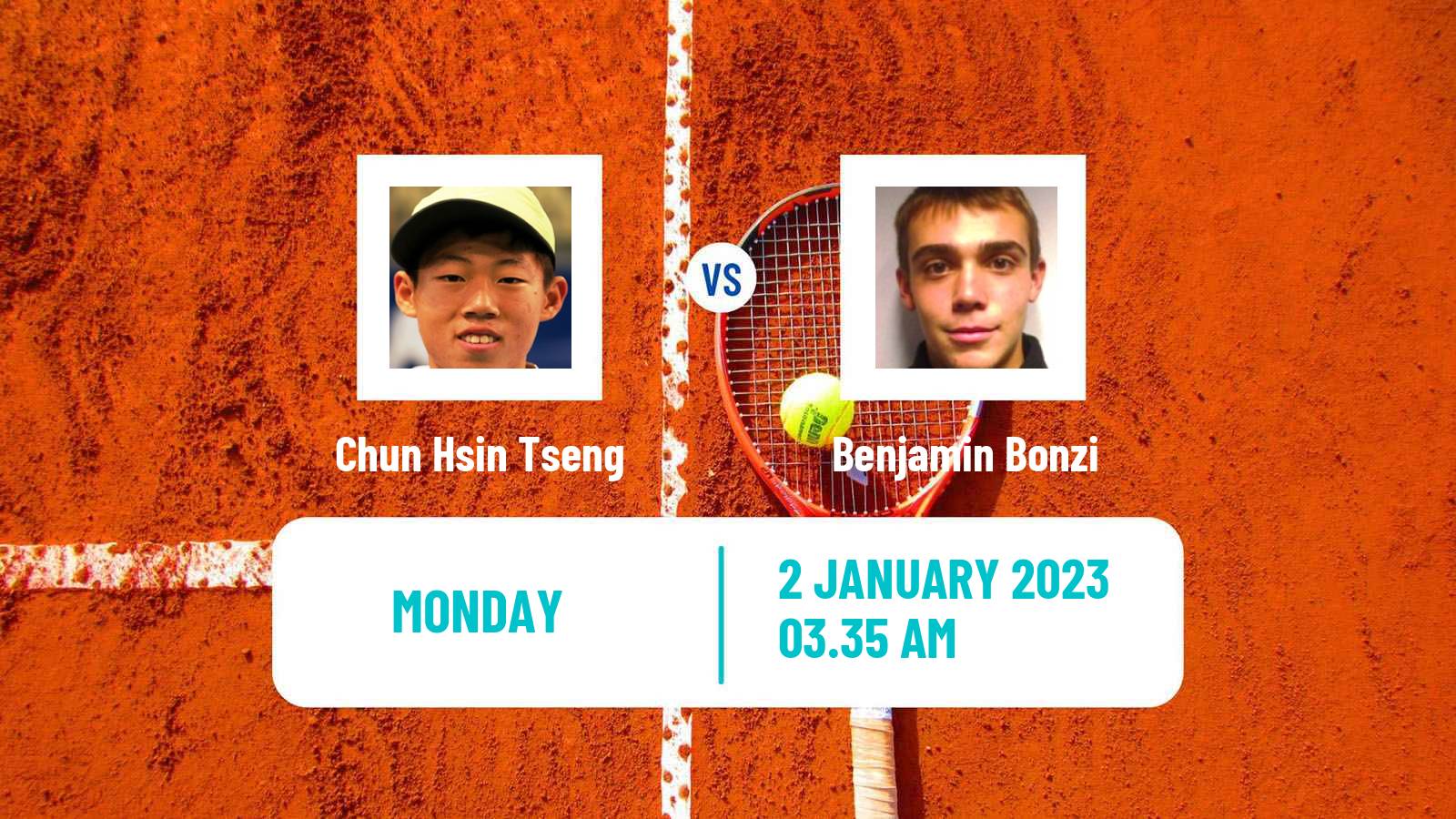 Tennis ATP Pune Chun Hsin Tseng - Benjamin Bonzi