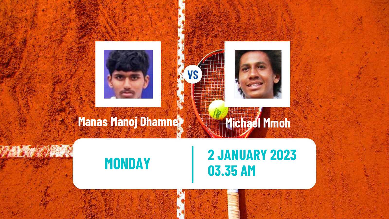Tennis ATP Pune Manas Manoj Dhamne - Michael Mmoh